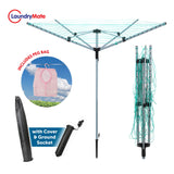 Laundry Mate white 40m four-arm rotary clothes airer
