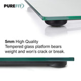 PUREFIT grey digital bathroom scale – 180kg