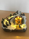 Premier LED cabin ski slope scene, battery operated