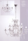 Canterbury white nine-light chandelier