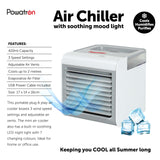 Powatron mini USB air cooler with 3 speeds