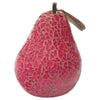 Febland Pink Mosaic Glass Pear, Round