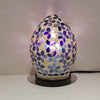 Febland Mini Purple Flower Tile Mosaic Egg Lamp