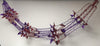 Red and purple foil Christmas garland ceiling decoration 9ft