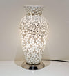 Febland White Flower Tile Mosaic Vase Lamp