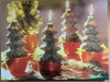 LED Canvas Print - Christmas Candles 40cm x 30cm Battery Operated