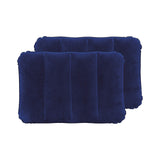 Avenli queen flocked airbed with built-in pillow and hand pump