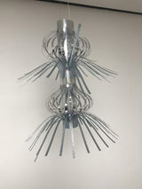 Blue foil Christmas hanging lantern decoration