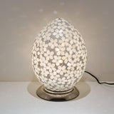 Febland Opaque Flower Tile Mosaic Medium Egg Lamp