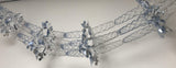 Premier blue and silver 9ft four-section Christmas garland