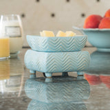Candle Warmers Chevron 2-in-1 wax melt and jar candle warmer