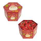 Gift-boxed set of 14 red Santa Christmas baubles, 7.5cm