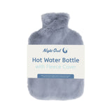 Night Owl grey faux fur 2 litre hot water bottle