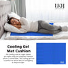 LKH Cooling Gel Mattress Body Mat Cooling Pad Gel Cushion Cooling Reusable Cooling Get Mattress Toper For Night Sweats Absorbs & Dissipates Heat Increase Sleep Quality (90x60CM)