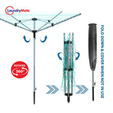 Laundry Mate white 40m four-arm rotary clothes airer