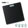 PUREFIT Digital Bathroom Scale Ultra Slim For Body Weight LED Backlit Display 5MM Tempered Glass Non Slip Mat Weighing Scale Step-On Technology LB/KG/ST Max Weight 180KG Battery Operated Included