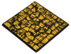 Gold design mosaic glass coasters set of 6