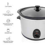 Quest 5L stainless steel slow cooker, 320W
