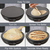 Quest Electric Pancake Maker & Crepe Maker | Extra Large Cooking Surface | Non Stick, Easy Clean Up | Includes Utensils | Perfect for Pancakes, Crepes, Omelettes, Chapati, Roti