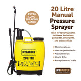 20 litre knapsack sprayer for garden watering