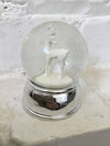 GiftLocalUK white reindeer snow globe