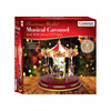 The Christmas Workshop 82790 Revolving Musical Carousel / Light Up Christmas Decoration / 14 x Multi-Coloured LED Lights / Plays 8 Different Classic Christmas Songs / 24cm x 24cm