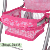 Toyrific Snuggles Deluxe pink foldable dolls buggy