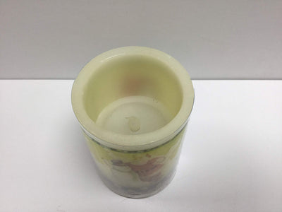 Premier Decorations 10cm LED Pillar Candle With Santa Design