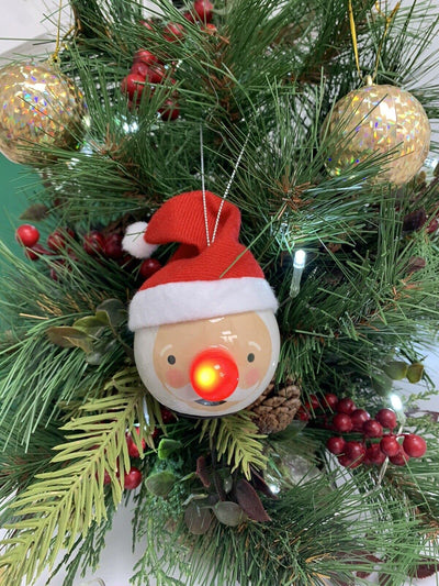 6 x Santa Baubles LED Lights-XM9384