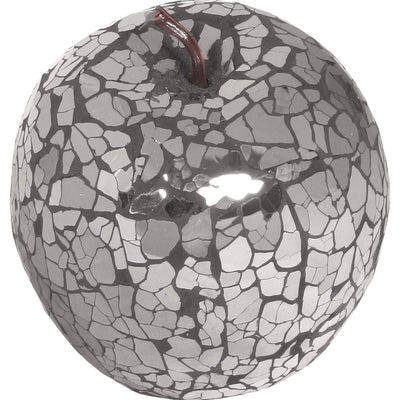 Febland Black Mosaic Glass Apple, Round
