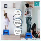 Knight blue 29cm folding step stool