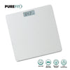 PUREFIT Digital Bathroom Scale Ultra Slim Body Weight LED Backlit Display 5MM Tempered Glass Non Slip Mat Weighing Scale Step-On Technology LB/KG/ST Max Weight 180KG Battery Operated Included