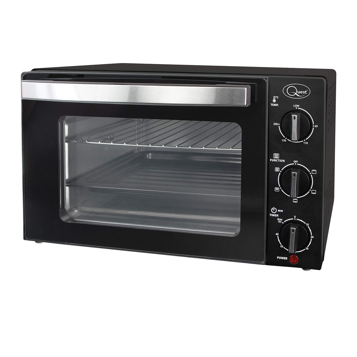 Quest 20L mini countertop oven with rotisserie