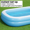 Bestway Family Pool, rectangular pool for children, easy to assemble, blue, 262 x 175 x 51 cm