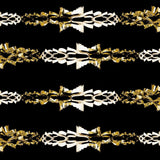 Gold and ivory foil Christmas garland 2.7m