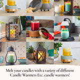 CANDLE WARMERS ETC Pluggable Fragrance Warmer- Decorative Plug-in for Warming Scented Candle Wax Melts and Tarts or Essential Oils - Chicken Wire - PICWR