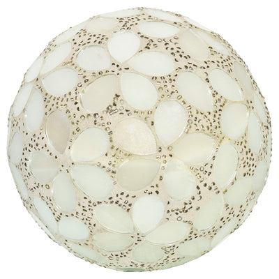 Febland Opaque Flower Tile Mosaic Decorative Ball 10.5cm, Small