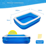 Benross family inflatable paddling pool – 200 x 150 x 50cm