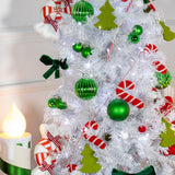 6ft slimline white artificial Christmas tree – 560 tips