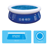 8ft inflatable family garden pool – 240 x 63cm
