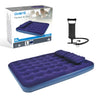 Avenli queen flocked airbed with built-in pillow and hand pump
