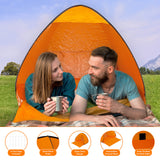 UV50+ pop-up beach shelter with ventilation window