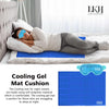 LKH Cooling Gel Mattress With Cooling Eye Mask Body Mat Cooling Pad Gel Cushion Cooling Reusable Cooling Get Mattress Toper For Night Sweats Absorbs & Dissipates Heat Increase Sleep Quality (90x60CM)