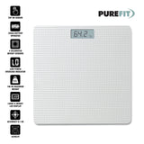 PUREFIT grey digital bathroom scale – 180kg