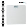 PUREFIT Digital Bathroom Scale Ultra Slim Body Weight LED Backlit Display 5MM Tempered Glass Non Slip Mat Weighing Scale Step-On Technology LB/KG/ST Max Weight 180KG Battery Operated Included