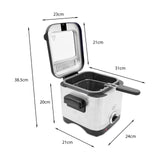 Quest 34250 1.5L stainless steel deep fat fryer