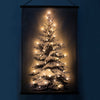 The Christmas Workshop 71119 Pre-Lit Christmas Tree Wall Art/Durable Fabric Tapestry/Warm White LEDs/Decorative Wall Hanging