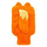 Night Owl fox plush 2 litre hot water bottle with hand-warming pouch