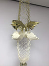 HARTES Cream & Gold Foil Christmas Ceiling Decorations (Square Garland)