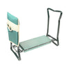 GardenKraft 10139 Folding Garden Kneeler with Tool Bag, featuring a soft foam cushion and sturdy steel frame for kneeling or sitting while gardening.